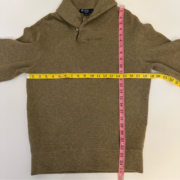 Cremieux Brown Tan Collared Cotton Sweater Men’s‎ Small Elbow Patch Pullover - Picture 6 of 6